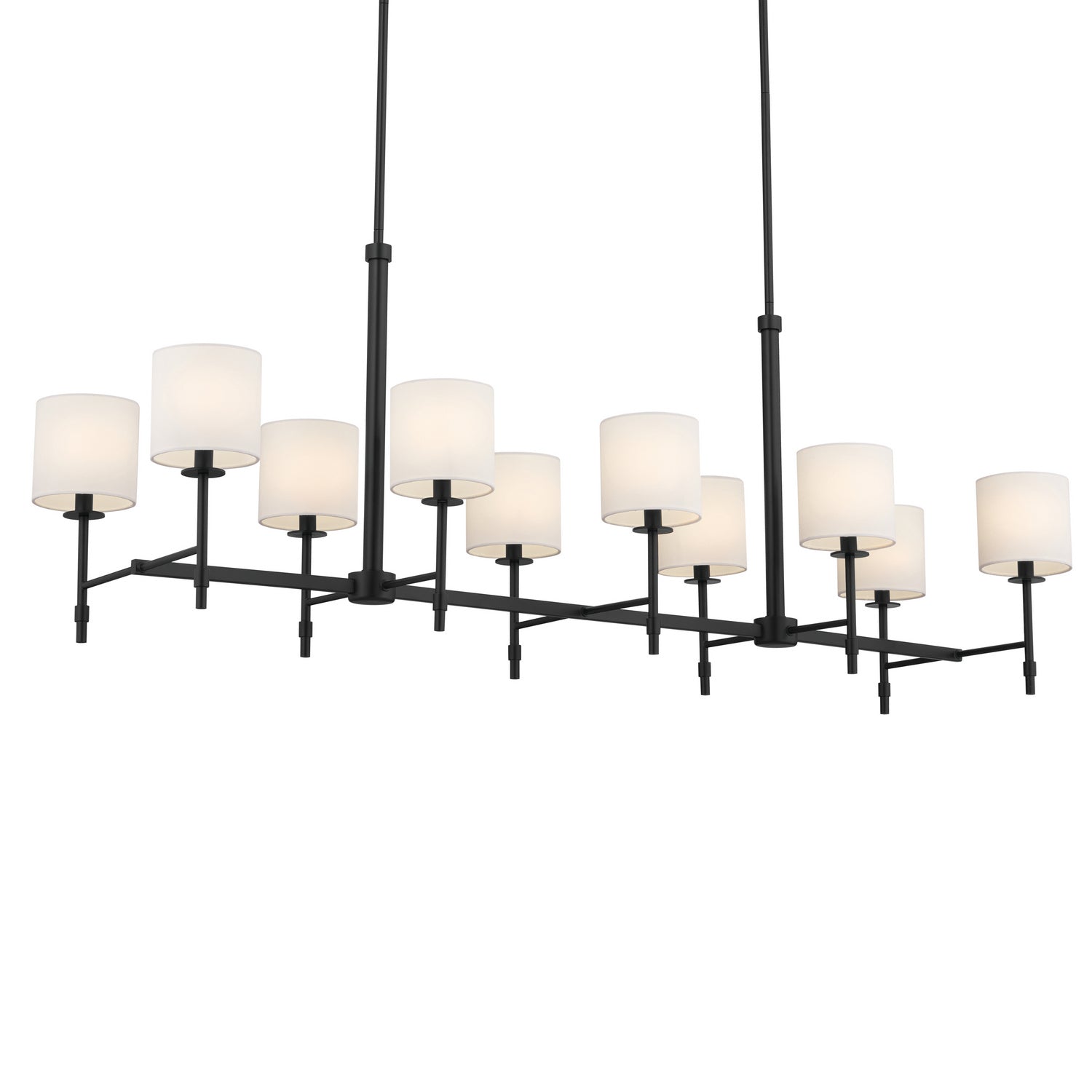 Kichler - 52503BK - Ten Light Linear Chandelier - Ali - Black