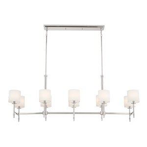 Kichler - 52503PN - Ten Light Linear Chandelier - Ali - Polished Nickel