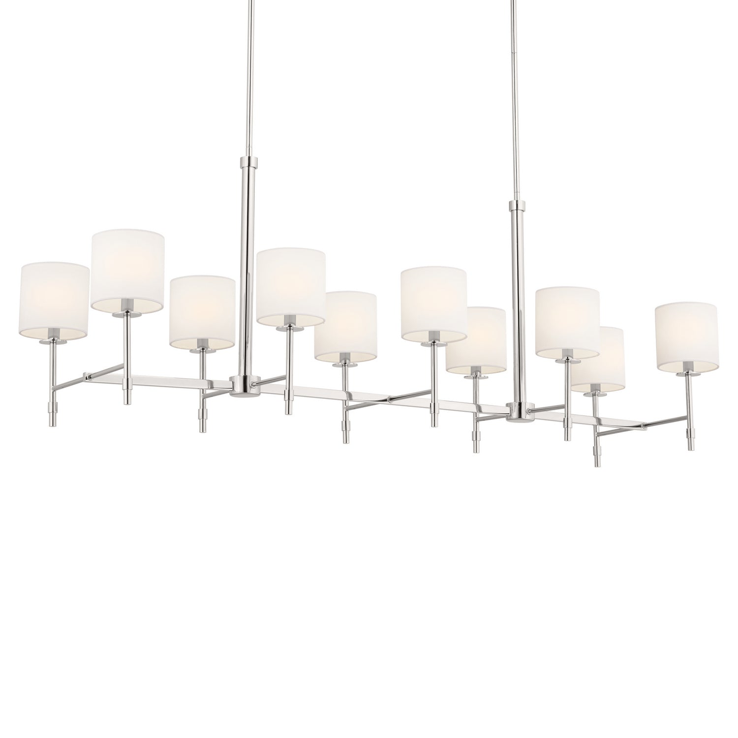 Kichler - 52503PN - Ten Light Linear Chandelier - Ali - Polished Nickel