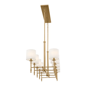 Kichler - 52503BNB - Ten Light Linear Chandelier - Ali - Brushed Natural Brass