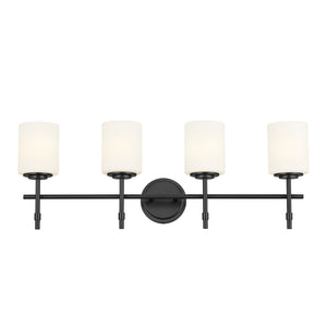 Kichler - 55143BK - Four Light Bath - Ali - Black