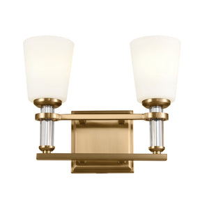 Kichler - 55146BNB - Two Light Bath - Rosalind - Brushed Natural Brass