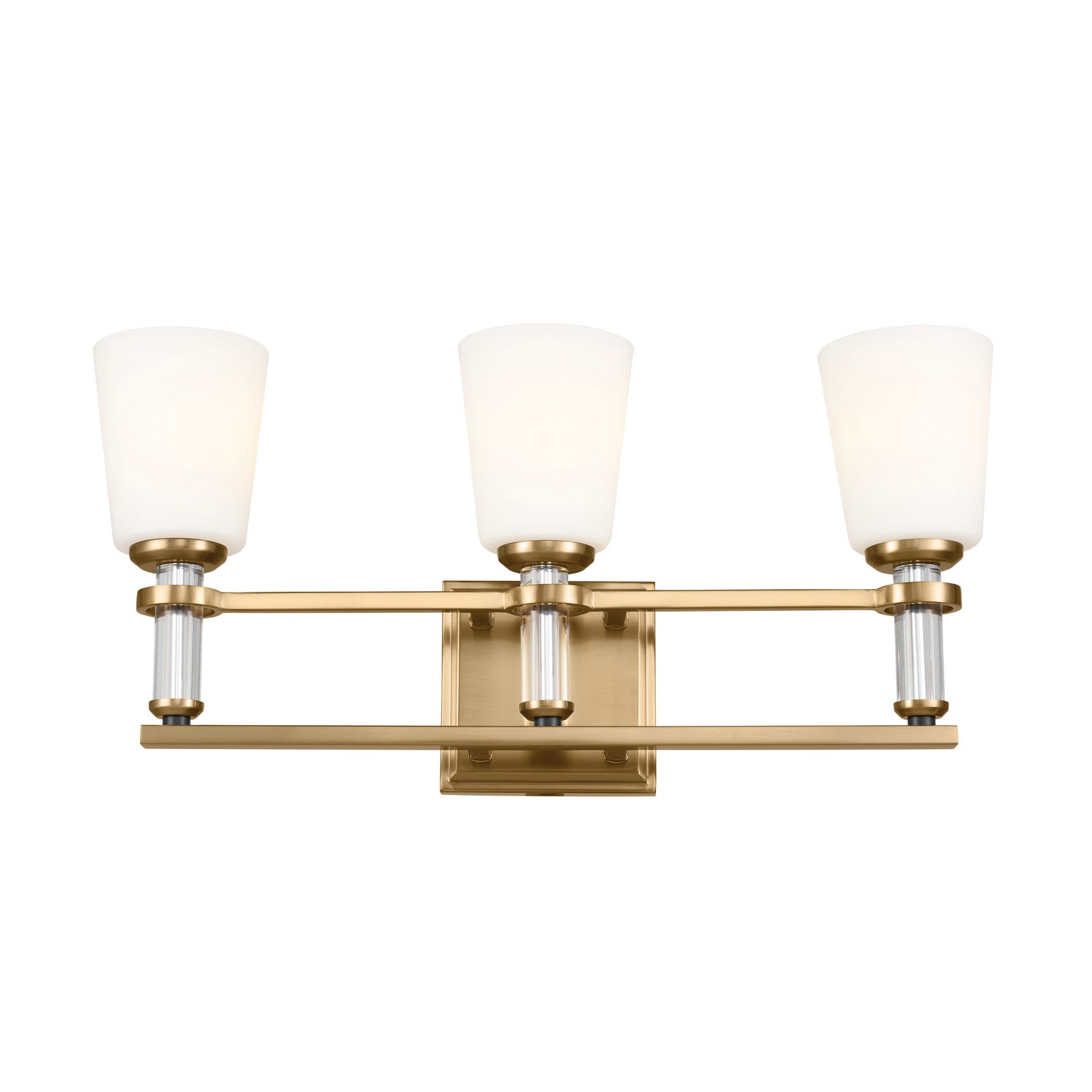 Kichler - 55147BNB - Three Light Bath - Rosalind - Brushed Natural Brass