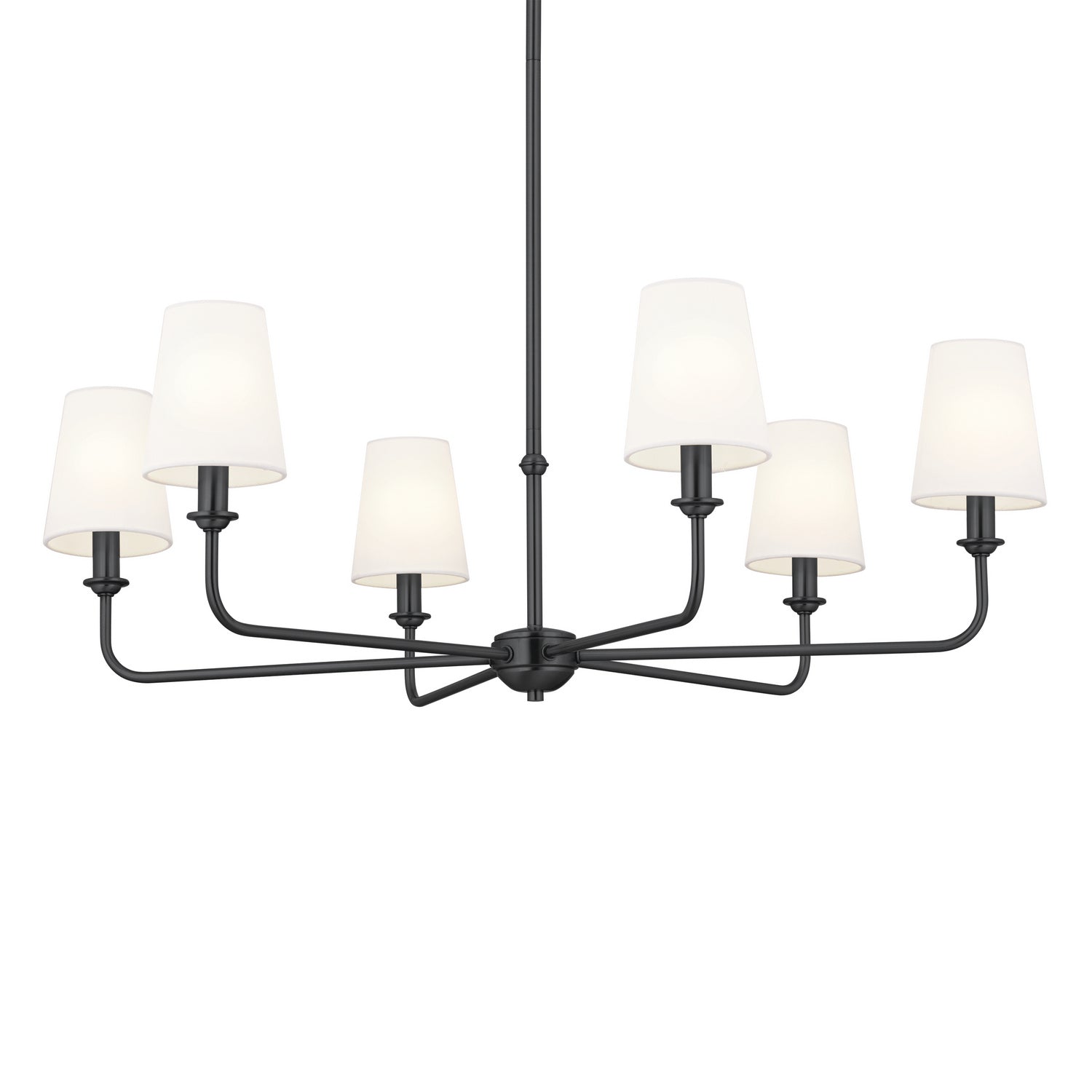 Kichler - 52516BK - Six Light Chandelier - Pallas - Black