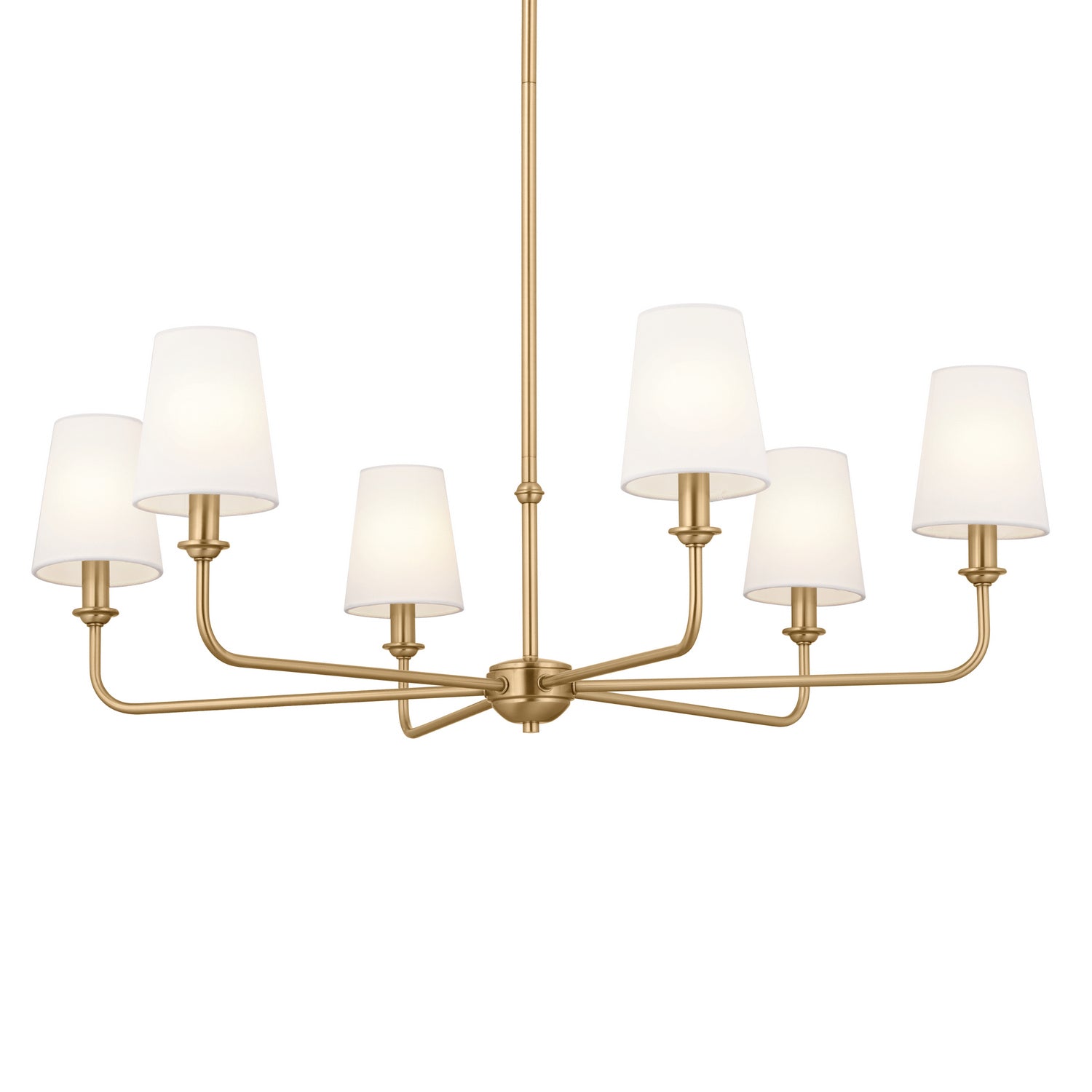 Kichler - 52516BNB - Six Light Chandelier - Pallas - Brushed Natural Brass