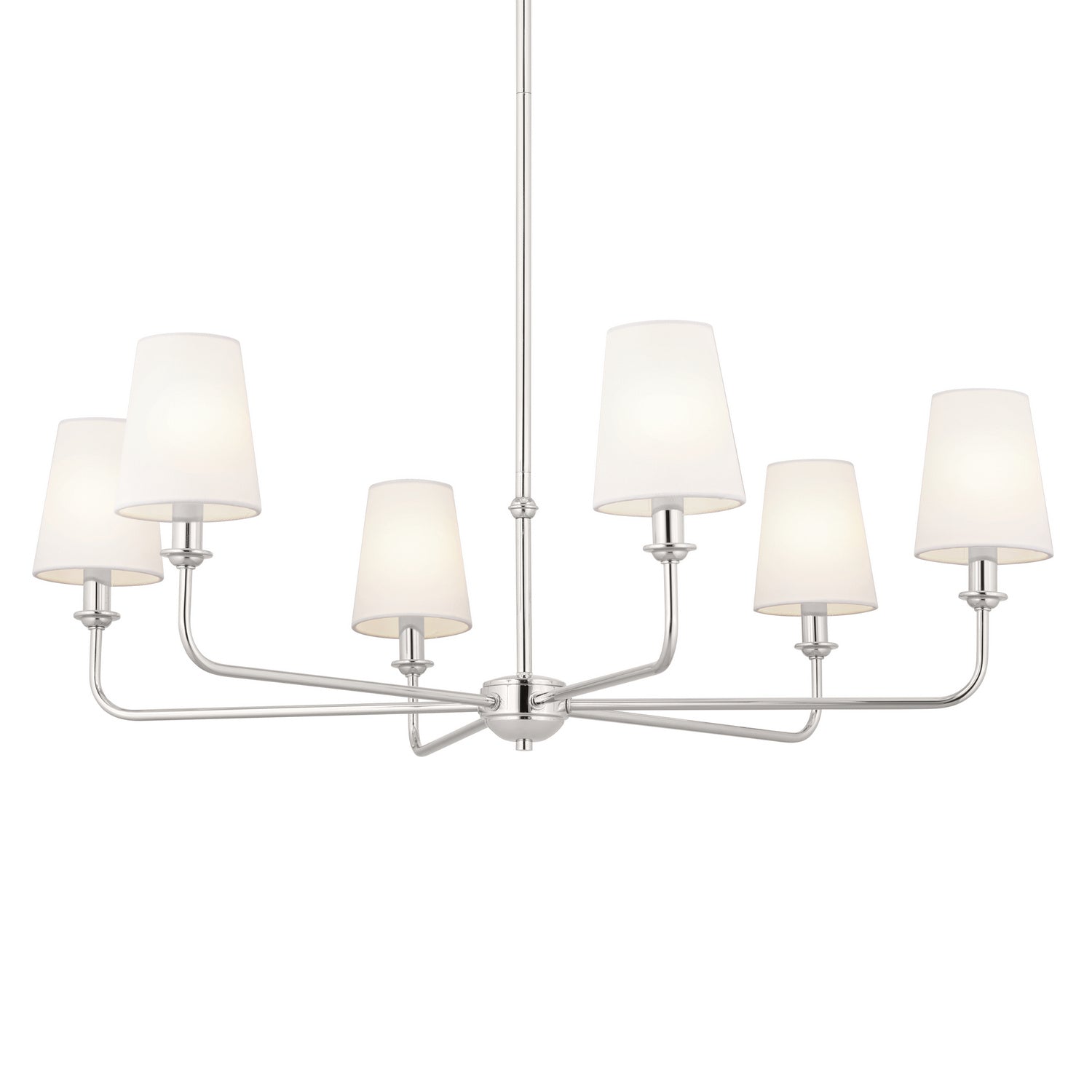 Kichler - 52516PN - Six Light Chandelier - Pallas - Polished Nickel