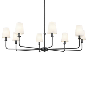 Kichler - 52517BK - Eight Light Chandelier - Pallas - Black