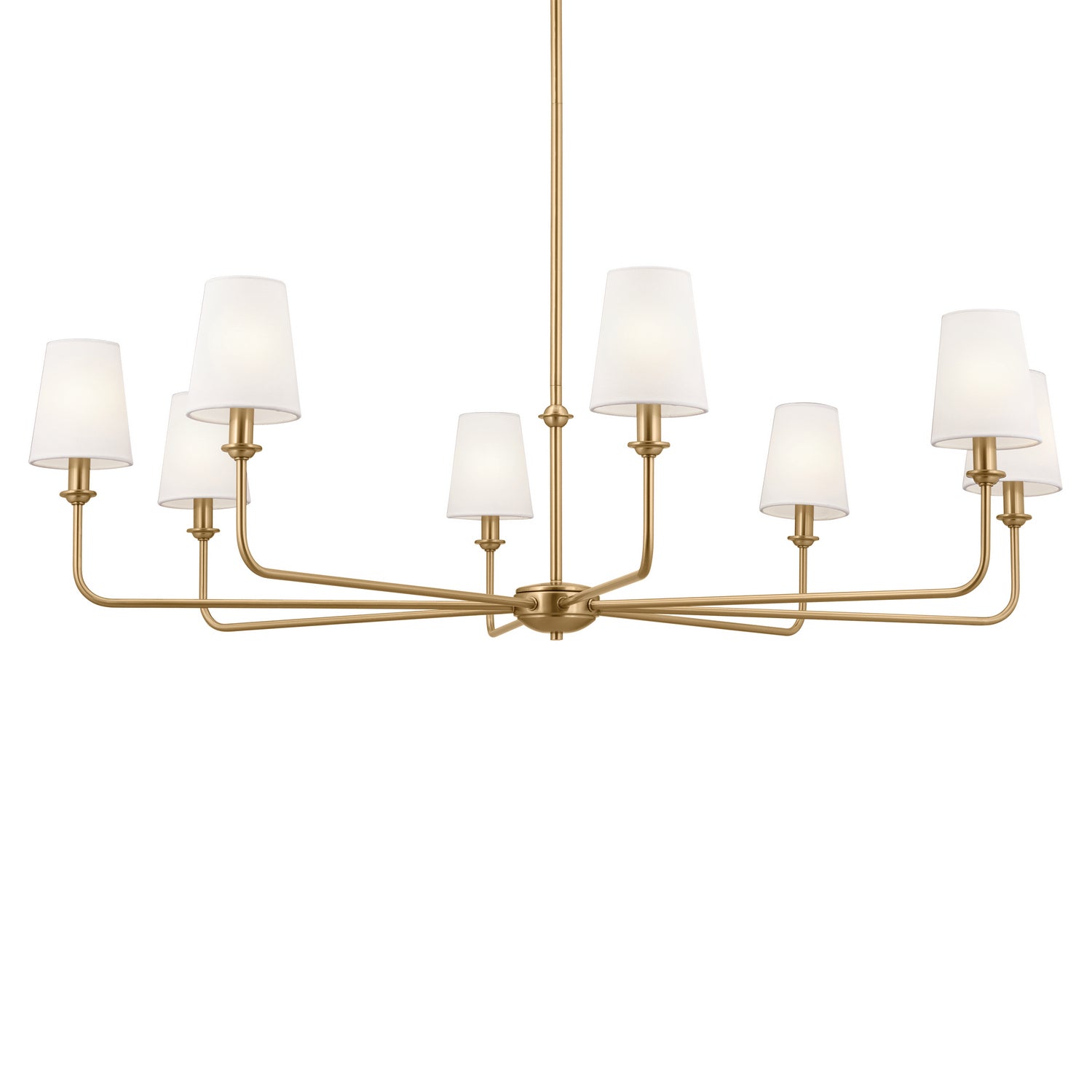 Kichler - 52517BNB - Eight Light Chandelier - Pallas - Brushed Natural Brass