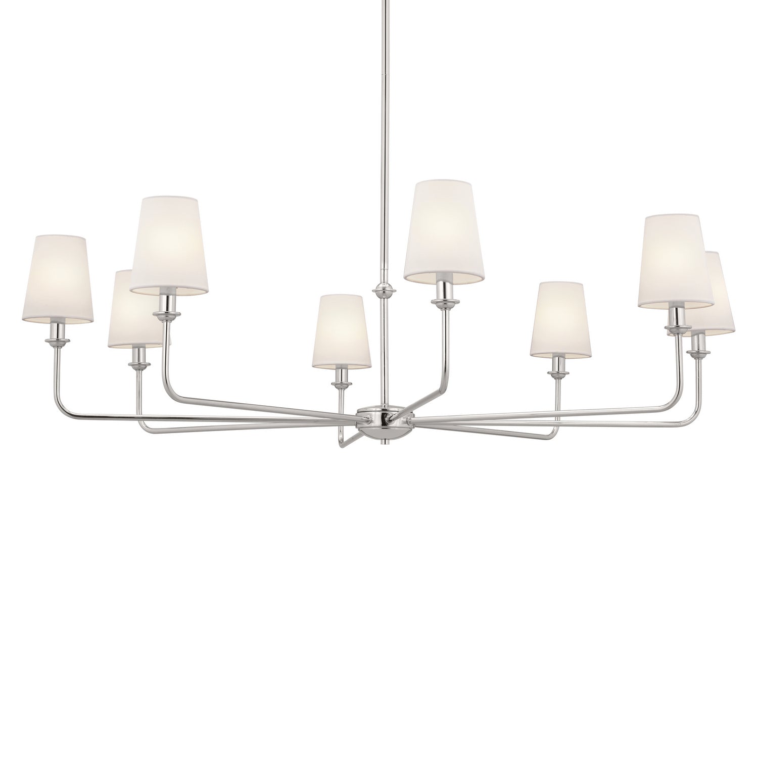 Kichler - 52517PN - Eight Light Chandelier - Pallas - Polished Nickel