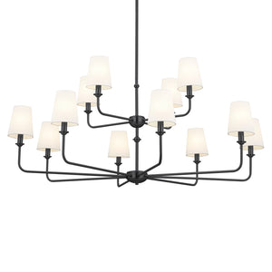 Kichler - 52518BK - 12 Light Chandelier - Pallas - Black