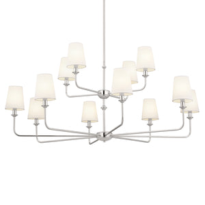 Kichler - 52518PN - 12 Light Chandelier - Pallas - Polished Nickel