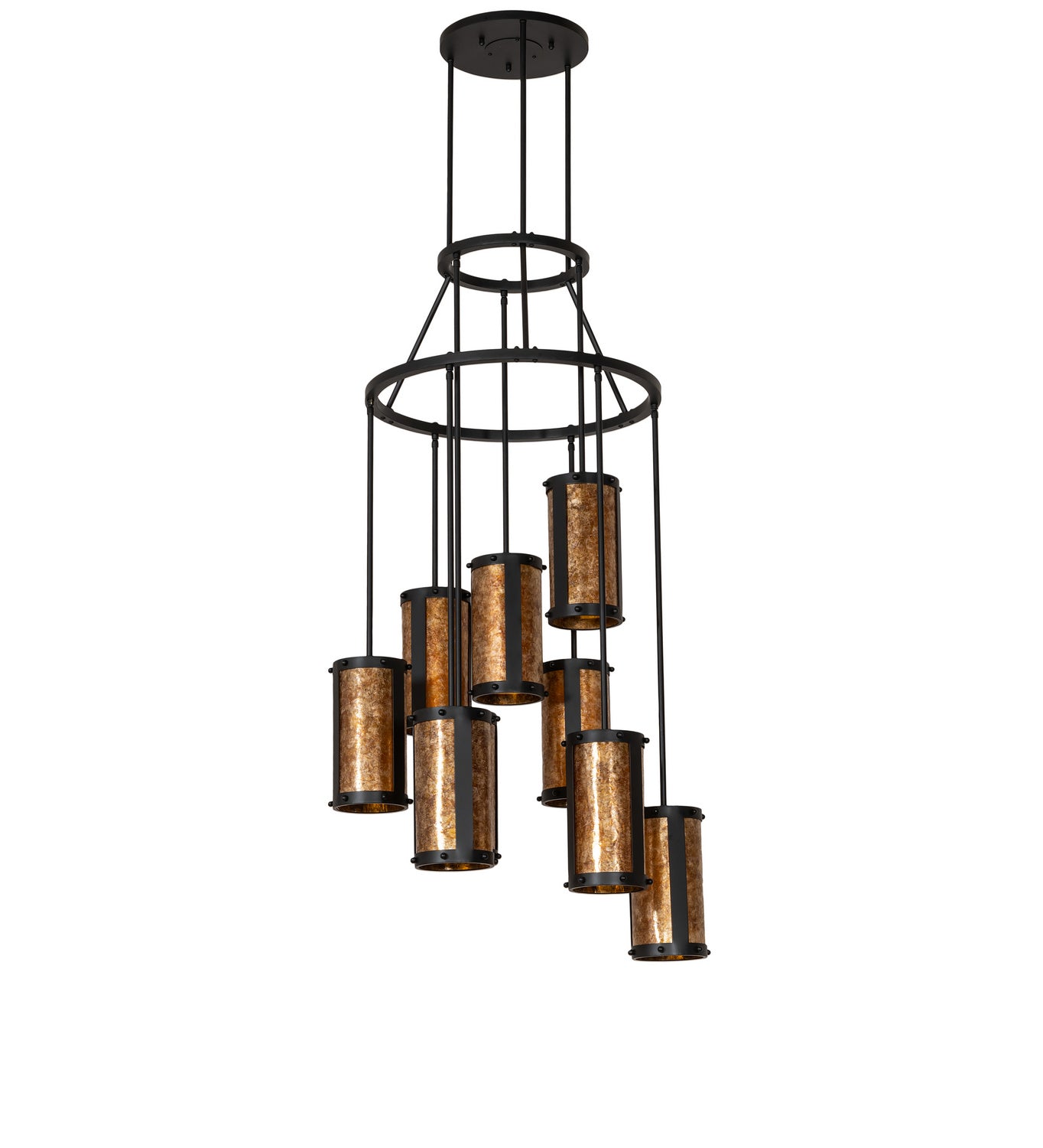 Meyda Tiffany - 252907 - Nine Light Chandelier - Cartier - Blackwash