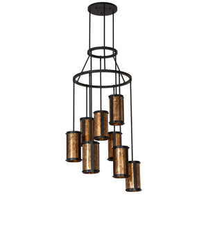 Meyda Tiffany - 252907 - Nine Light Chandelier - Cartier - Blackwash