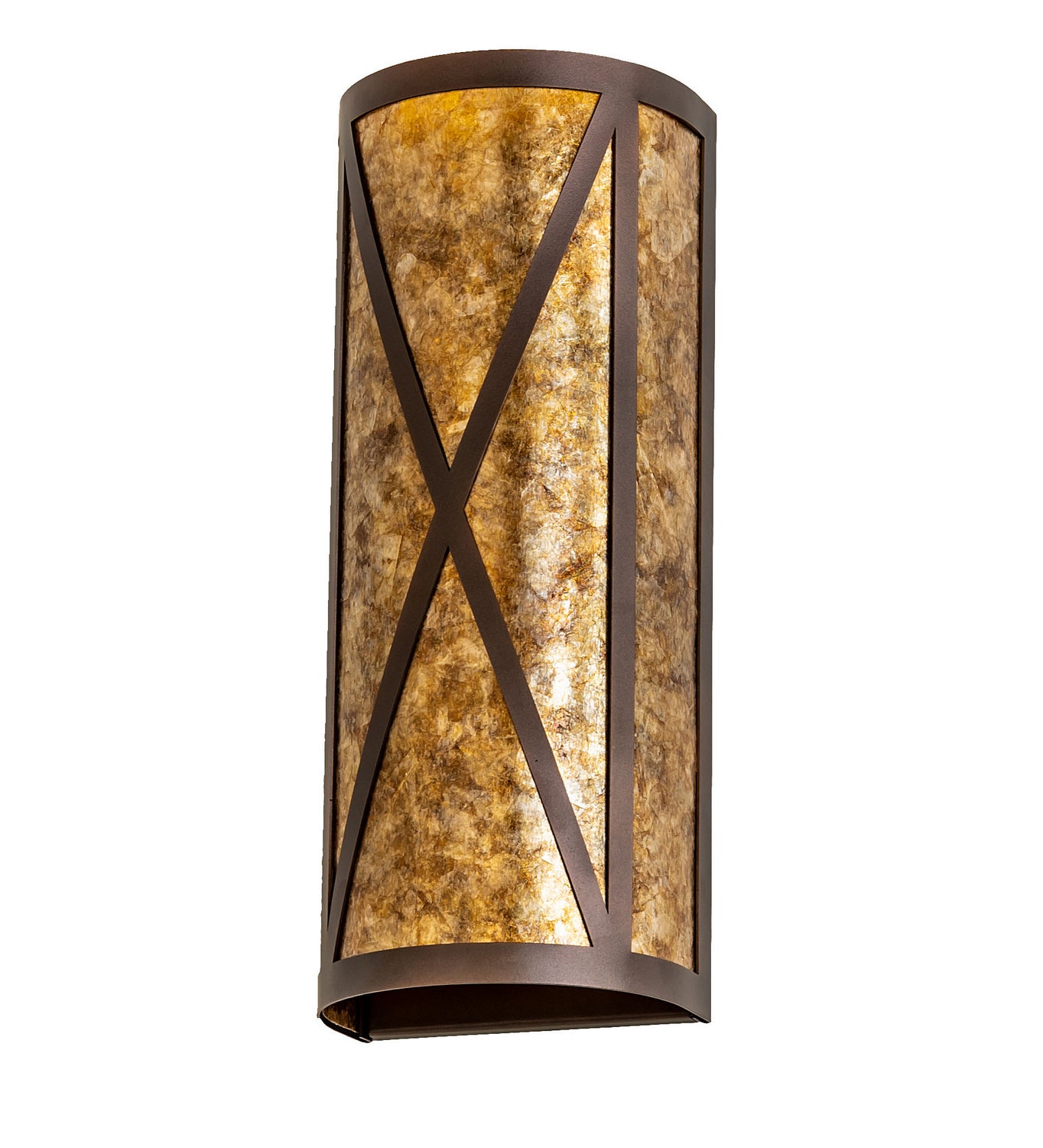 Meyda Tiffany - 253589 - Two Light Wall Sconce - Saltire Craftsman - Mahogany Bronze