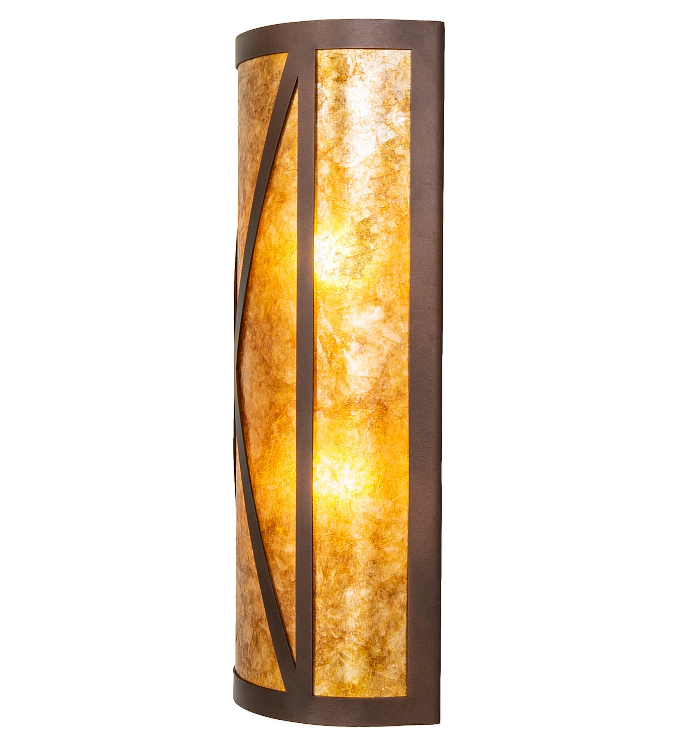 Meyda Tiffany - 253589 - Two Light Wall Sconce - Saltire Craftsman - Mahogany Bronze