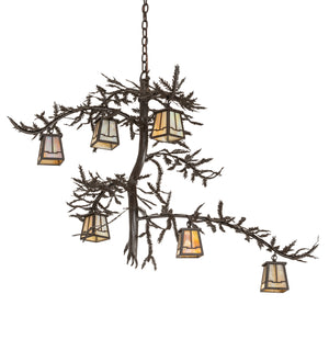 Meyda Tiffany - 253650 - Six Light Chandelier - Pine Branch - Oil Rubbed Bronze