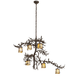 Meyda Tiffany - 253650 - Six Light Chandelier - Pine Branch - Oil Rubbed Bronze