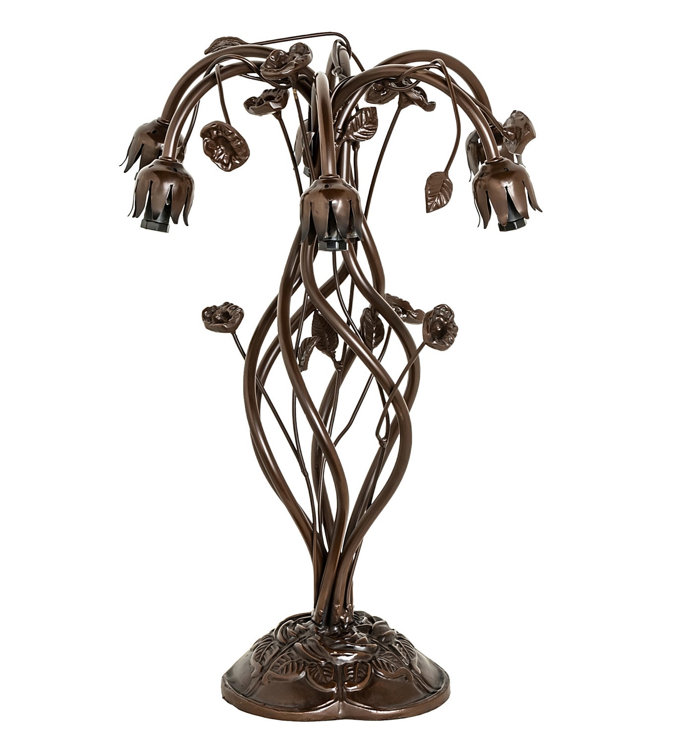 Meyda Tiffany - 255812 - Six Light Table Lamp - Lavender - Mahogany Bronze