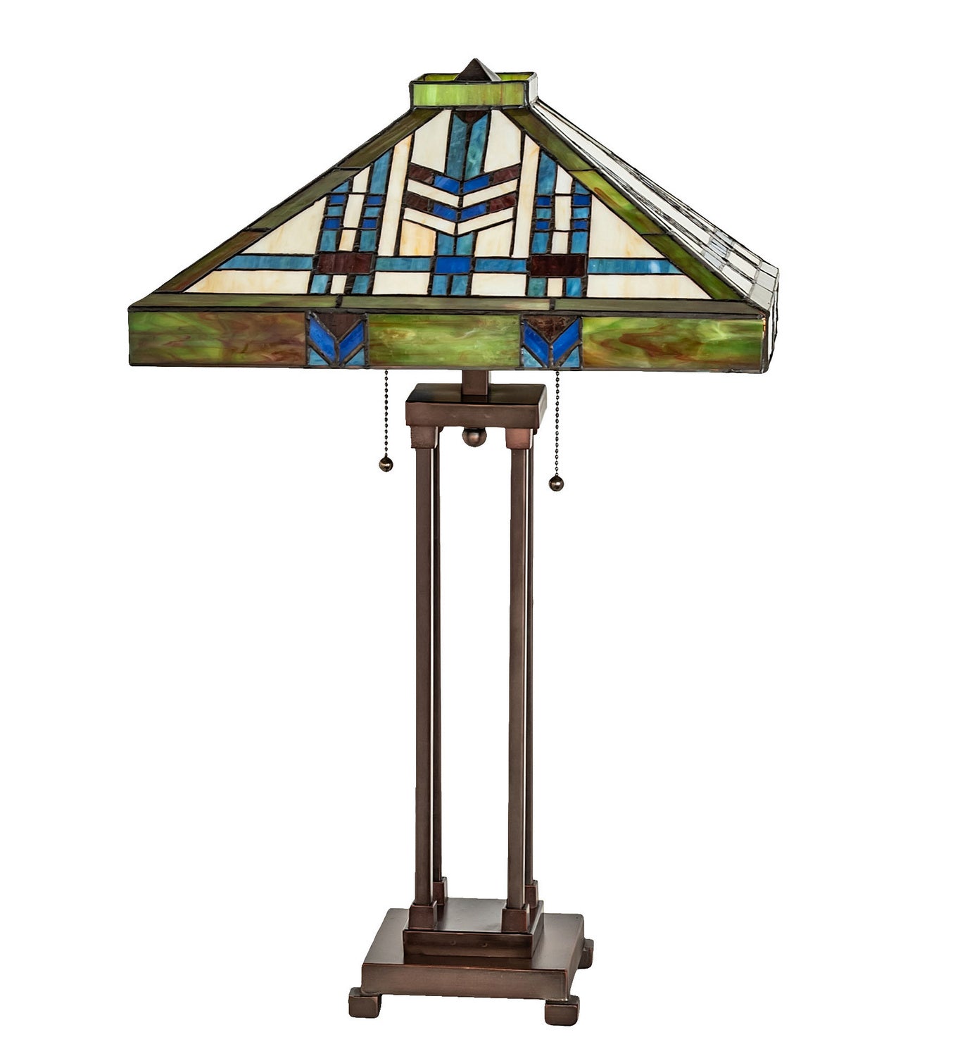 Meyda Tiffany - 256043 - Two Light Table Lamp - Prairie Wheat - Mahogany Bronze