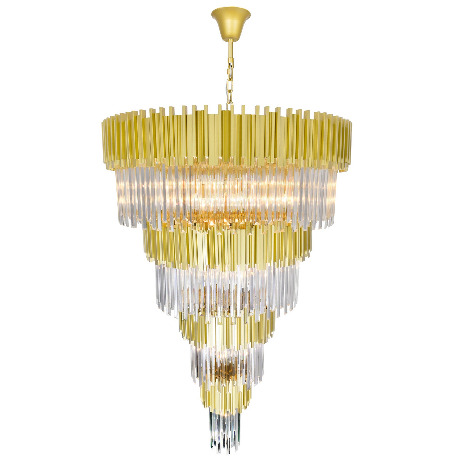 CWI Lighting - 1112P40-34-169 - 34 Light Chandelier - Deco - Medallion Gold