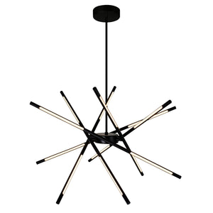 CWI Lighting - 1375P31-6-101 - LED Chandelier - Oskil - Black