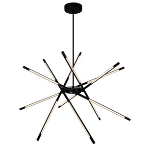 CWI Lighting - 1375P43-6-101 - LED Chandelier - Oskil - Black