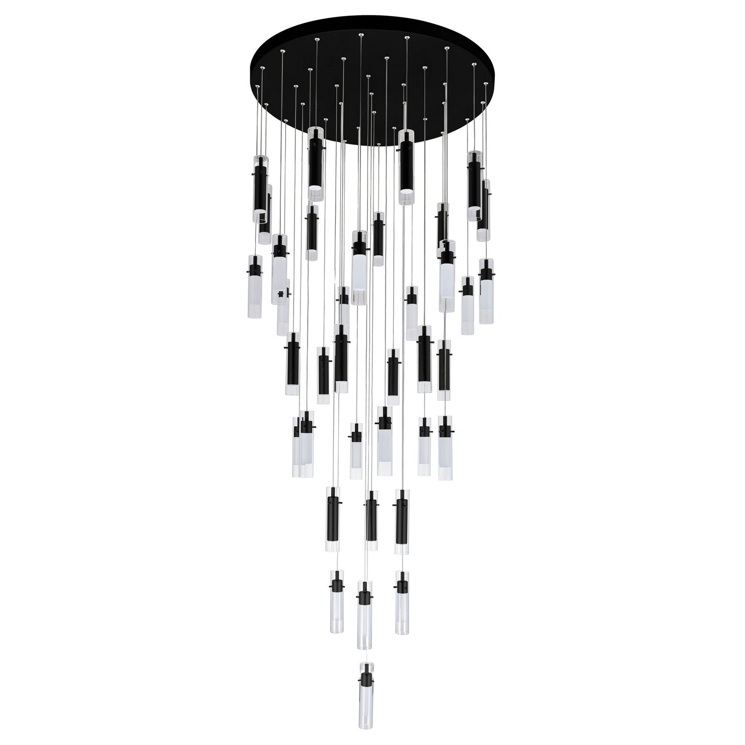 CWI Lighting - 1606P33-37-101 - LED Chandelier - Olinda - Black