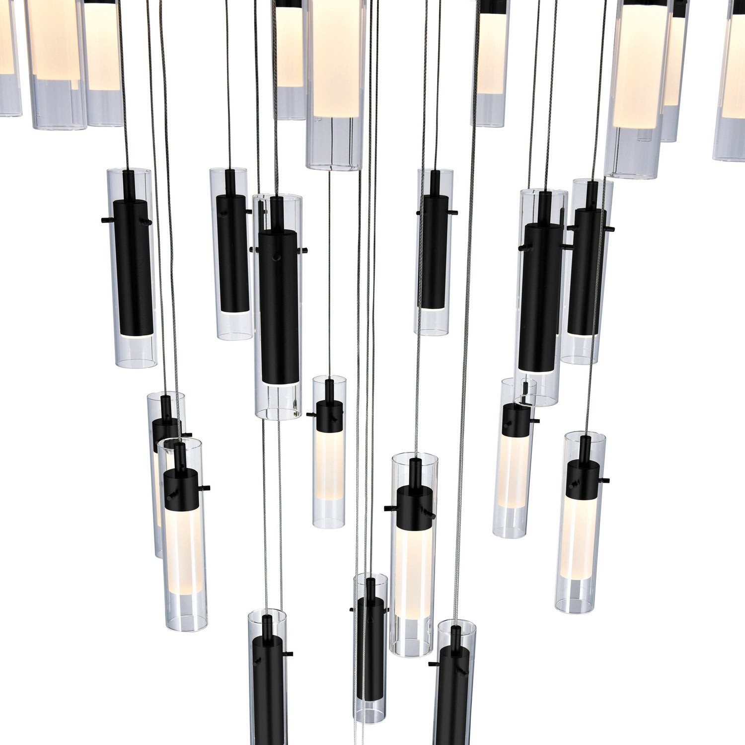 CWI Lighting - 1606P33-37-101 - LED Chandelier - Olinda - Black