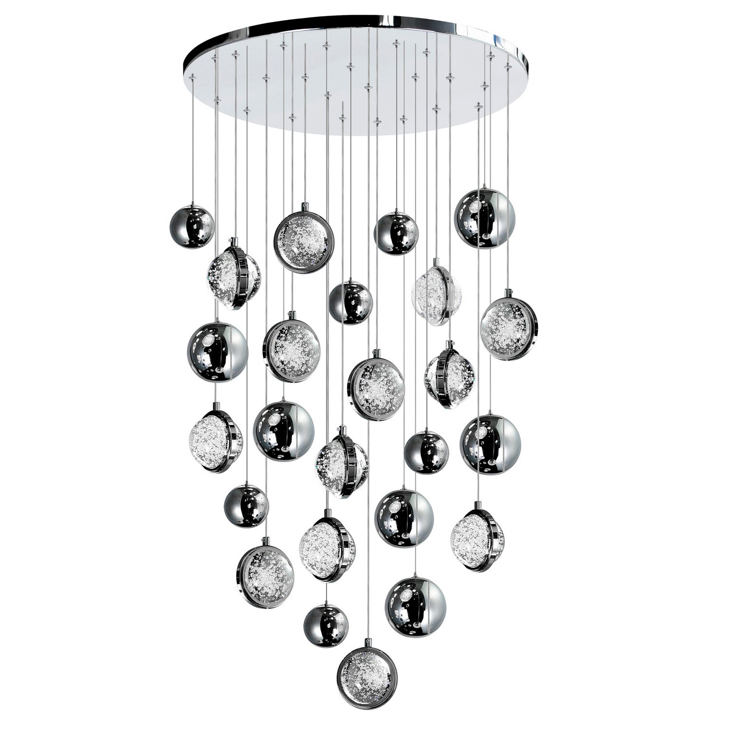 CWI Lighting - 1673P24-13-613 - LED Chandelier - Salvador - Polished Nickel