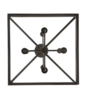 Meyda Tiffany - 256752 - Eight Light Pendant - Kitzi - Flat Black