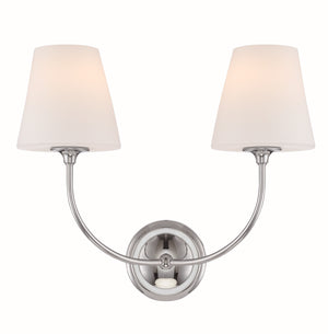 Crystorama - 2442-OP-CH - Two Light Wall Sconce - Sylvan - Polished Chrome