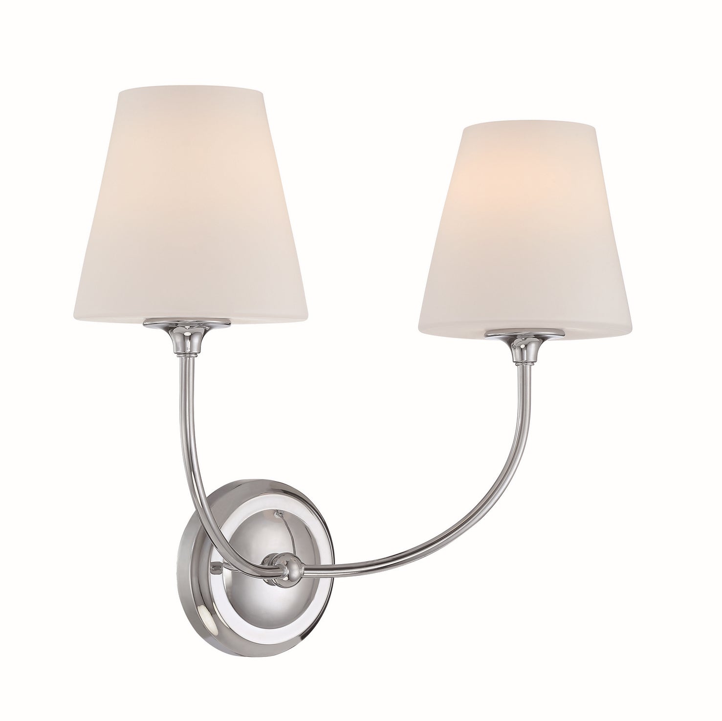 Crystorama - 2442-OP-CH - Two Light Wall Sconce - Sylvan - Polished Chrome