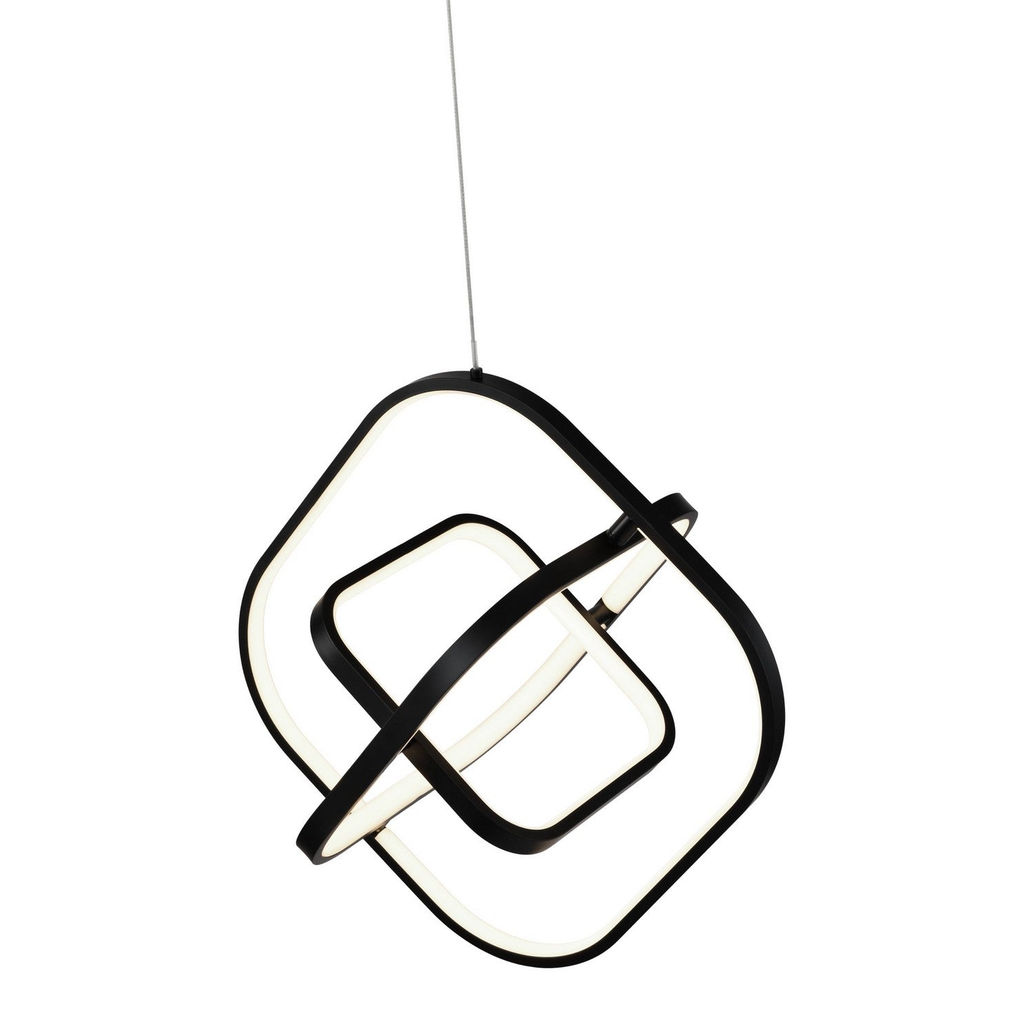 Artcraft - AC6690BK - LED Pendant - Sienna - Semi Gloss Black