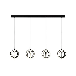 Artcraft - AC6734BK - LED Chandelier - Rose Collection - Black