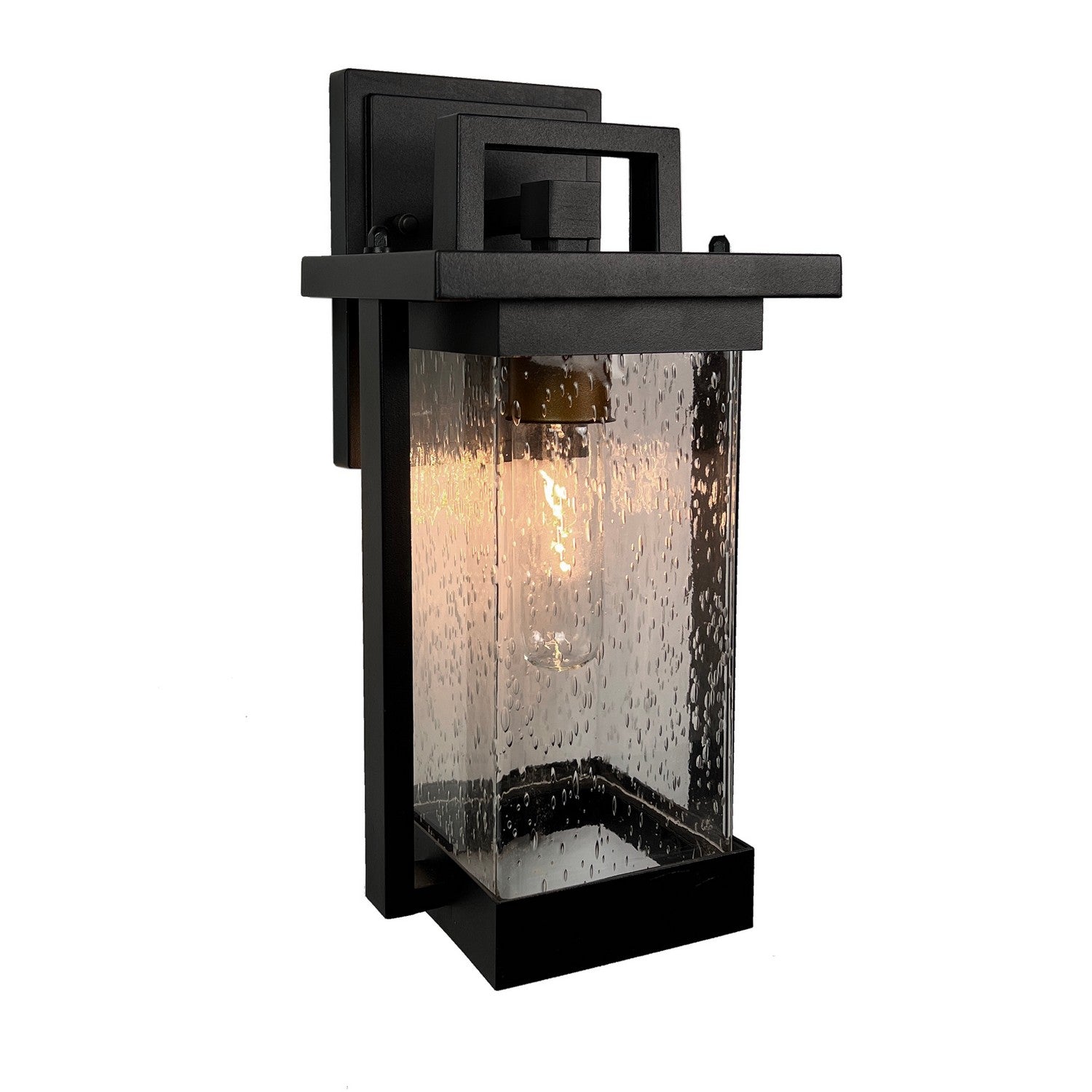 Artcraft - AC8021BK - One Light Outdoor Wall Sconce - Port Charlotte Collection - Matte Black