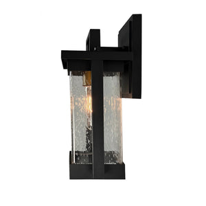 Artcraft - AC8021BK - One Light Outdoor Wall Sconce - Port Charlotte Collection - Matte Black