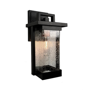 Artcraft - AC8021BK - One Light Outdoor Wall Sconce - Port Charlotte Collection - Matte Black