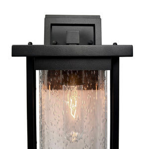 Artcraft - AC8021BK - One Light Outdoor Wall Sconce - Port Charlotte Collection - Matte Black