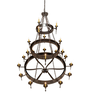 Meyda Tiffany - 248627 - 24 Light Chandelier - Warwick - Copper Rust