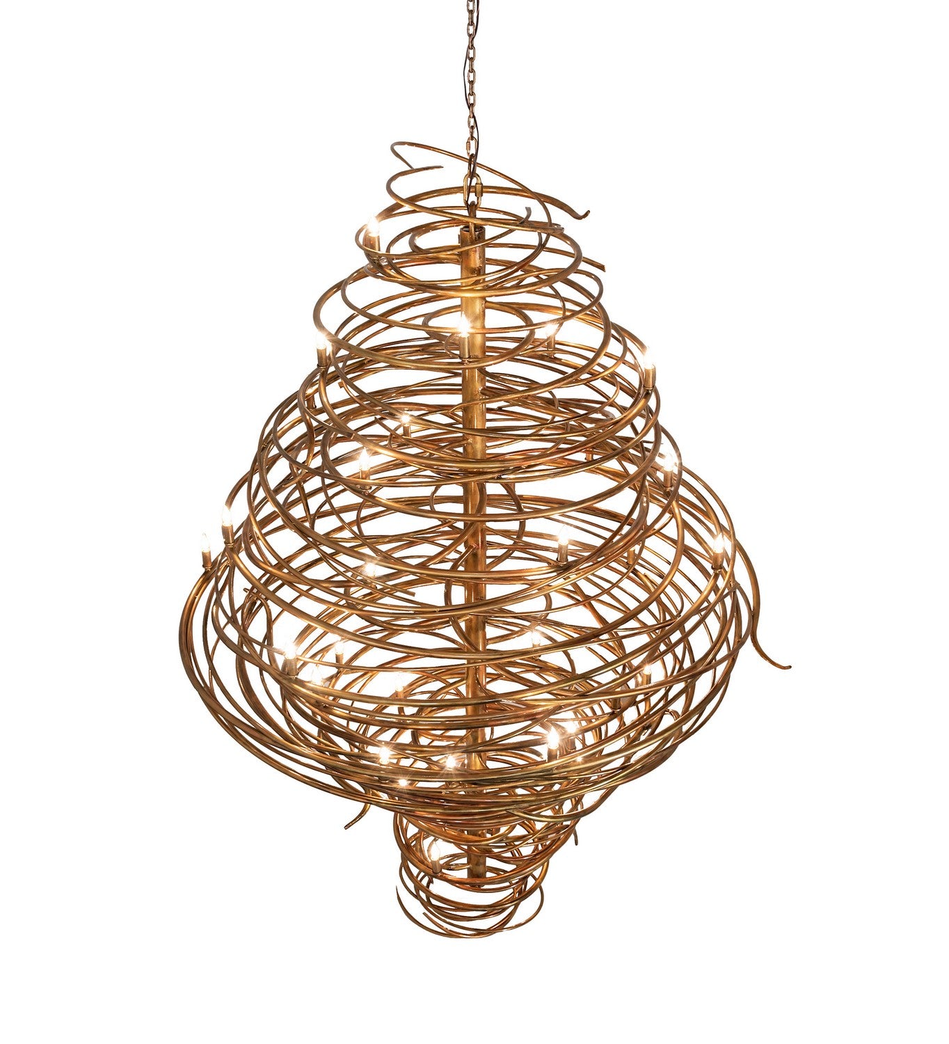 Meyda Tiffany - 253231 - LED Chandelier - Cyclone - Gilded Gold