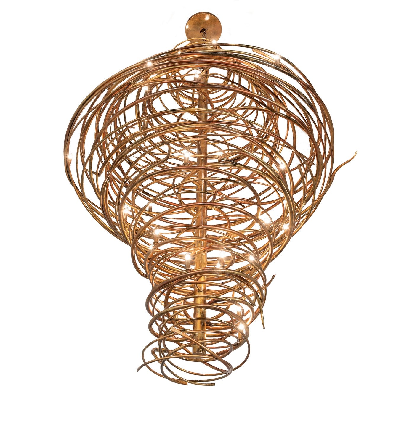 Meyda Tiffany - 253231 - LED Chandelier - Cyclone - Gilded Gold