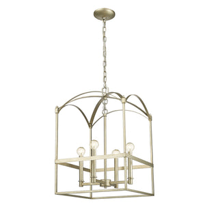 Acclaim Lighting - IN10016WG - Four Light Pendant - Cormac - Washed Gold