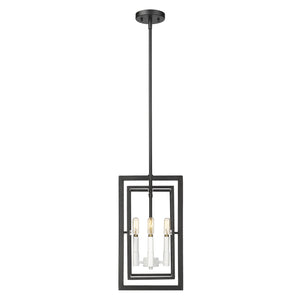 Acclaim Lighting - IN20020BK - Four Light Pendant - Milbank - Black with White Candle Sleeves