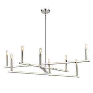 Acclaim Lighting - IN20026PN - Eight Light Chandelier - Hale - Polished Nickel