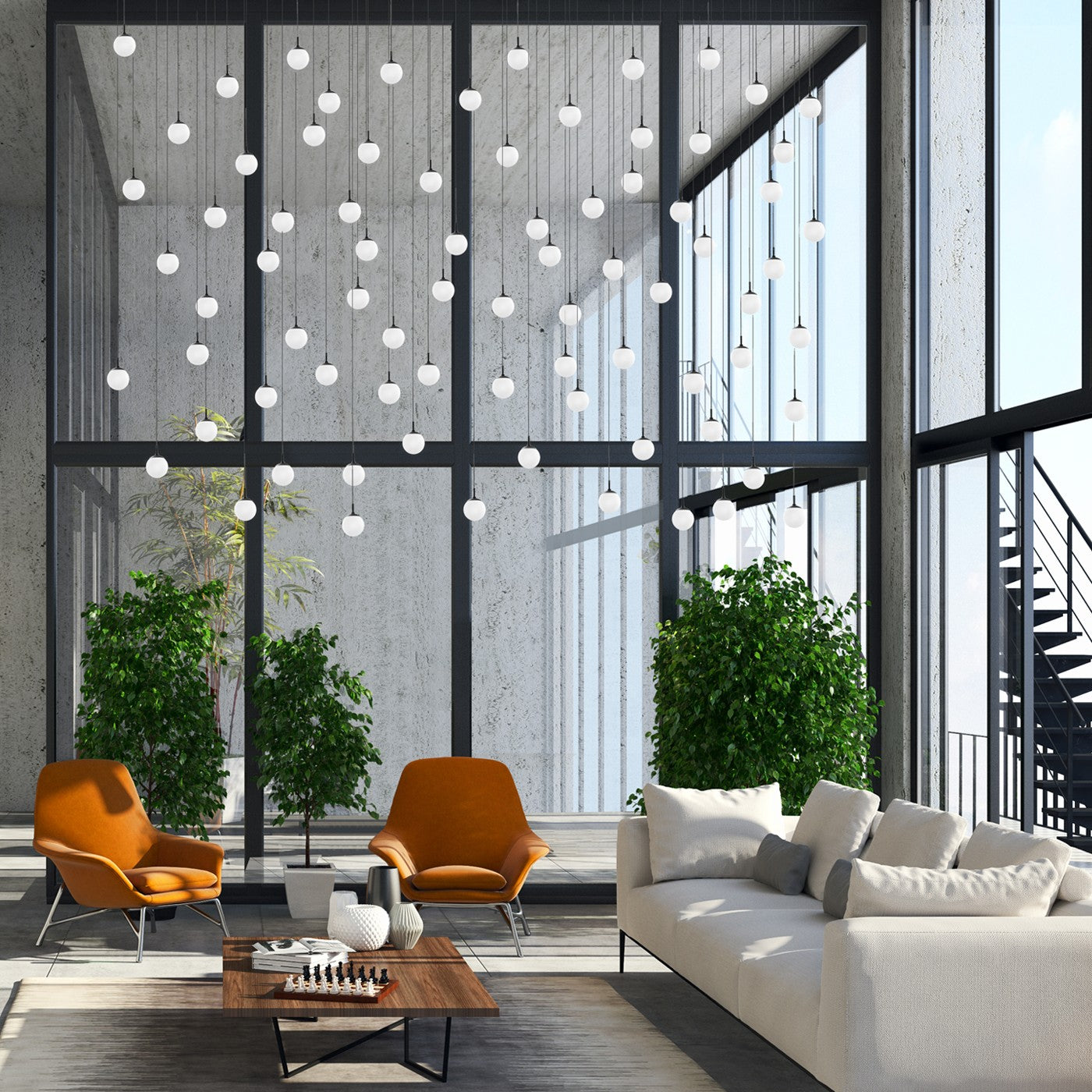BlackJack Lighting - SP-GGS-WH-03-BL-30K-3W-SP5 - LED Pendant - Glass Globe - Matte Black