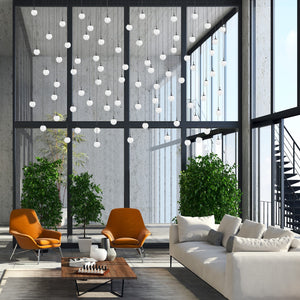 BlackJack Lighting - SP-GGS-WH-03-BL-30K-3W-SP5 - LED Pendant - Glass Globe - Matte Black