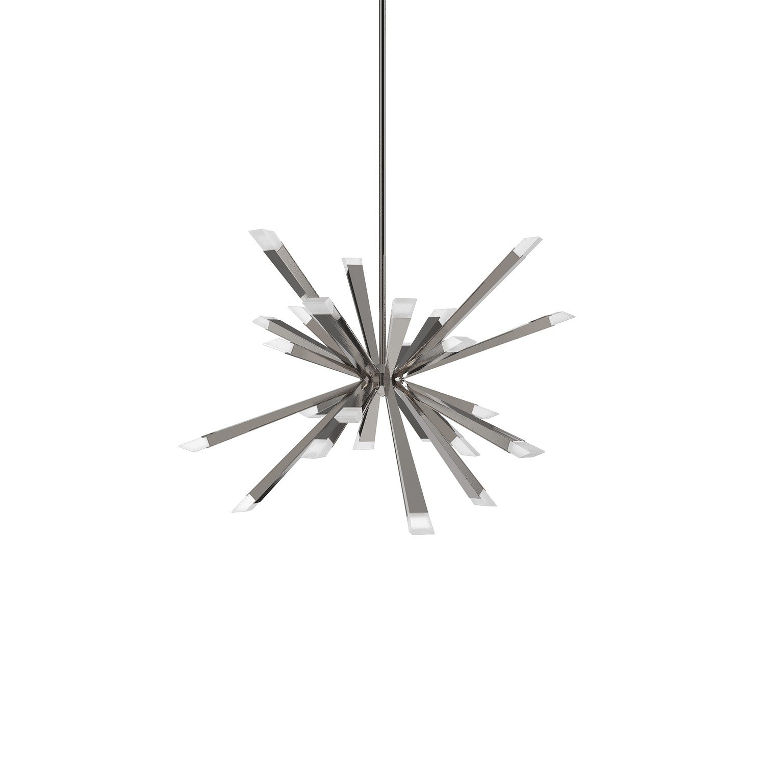 BlackJack Lighting - STB-T40-SN-27U-30K - LED Chandelier - Starburst - Polished Chrome