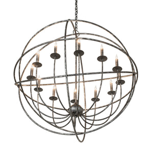 Meyda Tiffany - 256204 - 12 Light Chandelier - Atom Enerjisi - Gunmetal