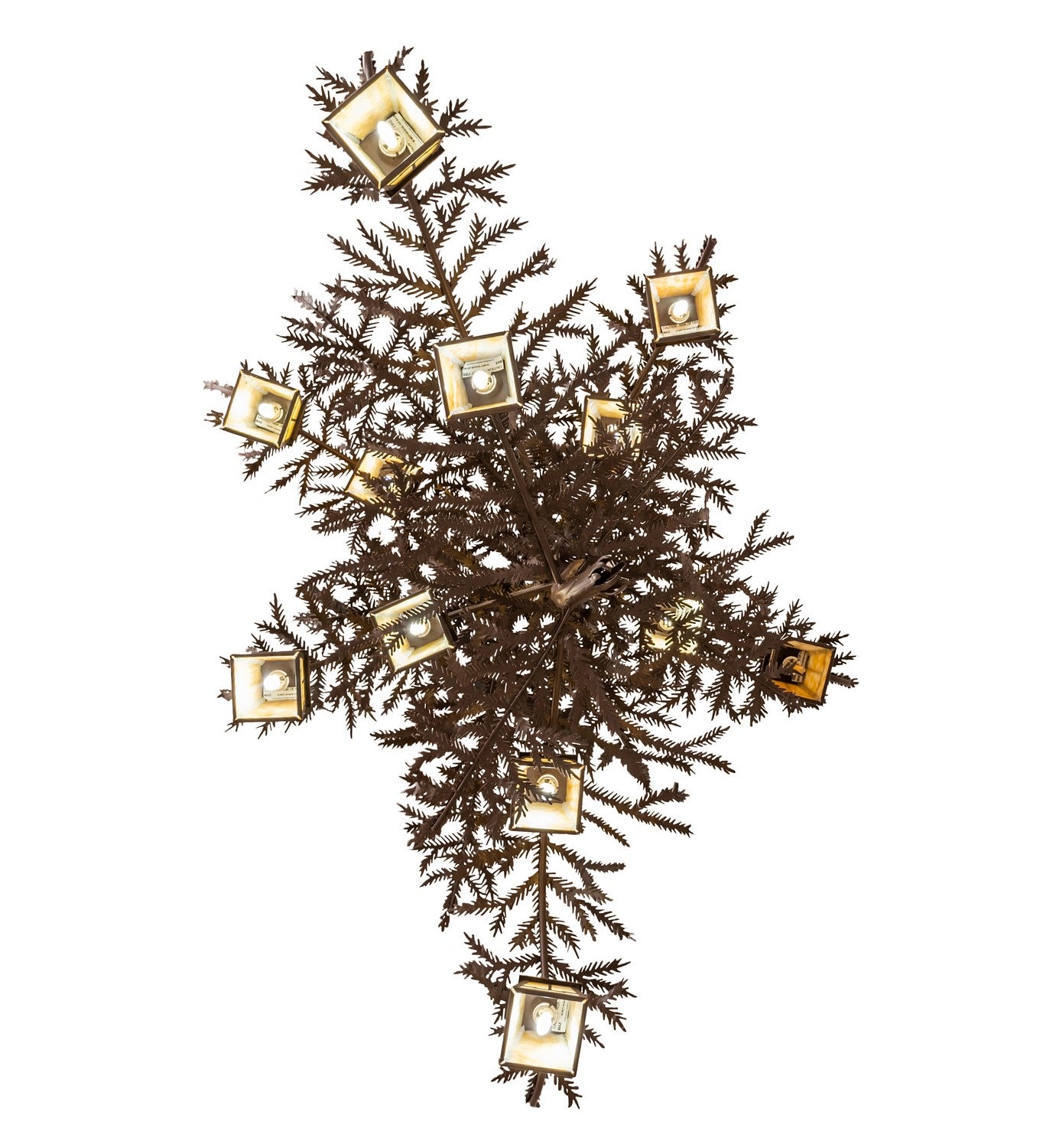 Meyda Tiffany - 256238 - 12 Light Chandelier - Pine Branch - Caf Noir