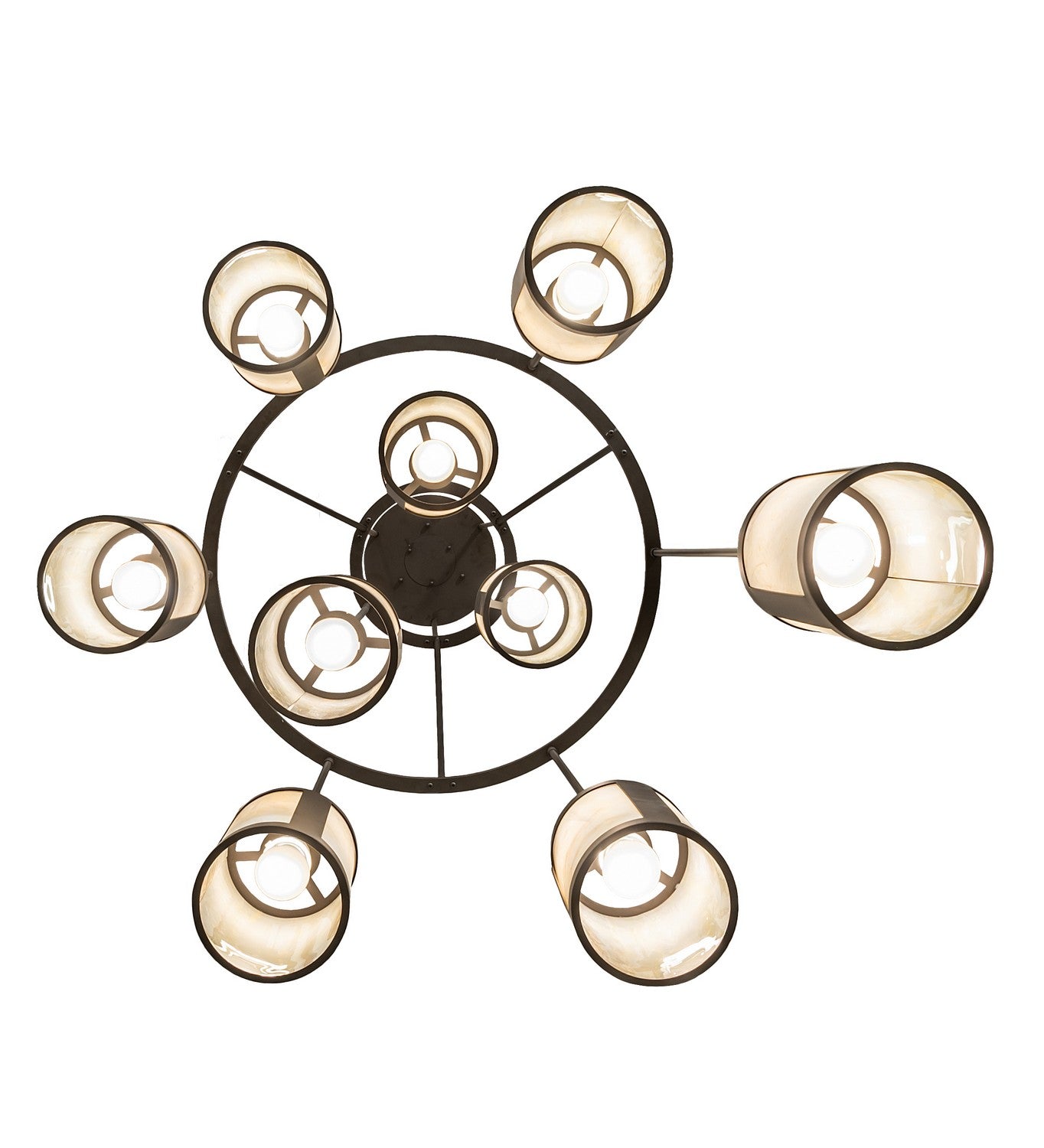 Meyda Tiffany - 257010 - Nine Light Chandelier - Cartier - Oil Rubbed Bronze